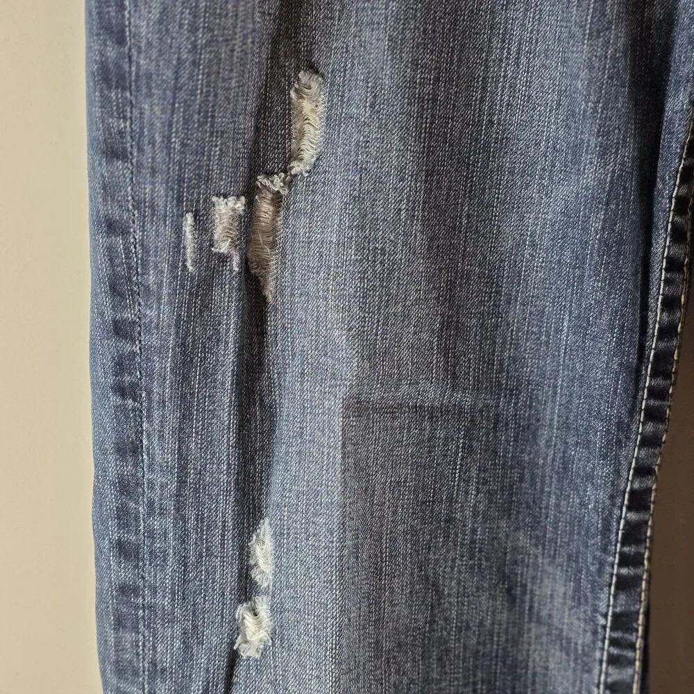 Big Star Pioneer Y2K Distressed Boot Cut Jeans 33L Buckle Exclusive